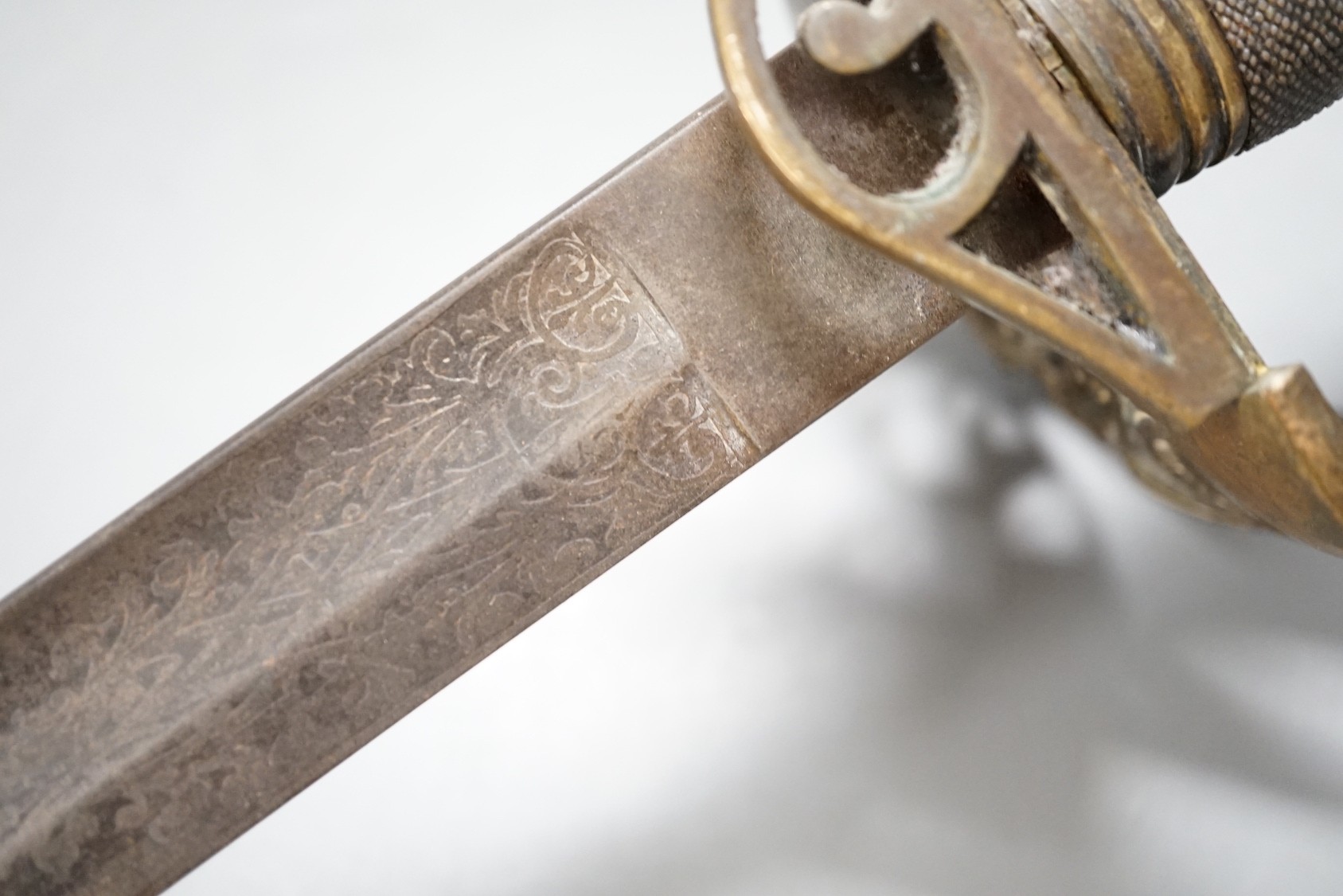 An 1845 pattern Naval officer's sword